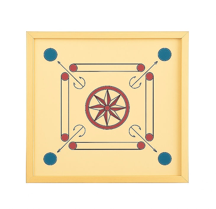 ExtraSmooth™ – Holz Carrom Board – 24-Zoll-Edition (60 × 60 cm)