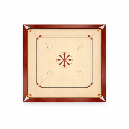 ExtraSmooth™ Holz-Carrom-Board – 30-Zoll-Edition (74 × 74 cm)
